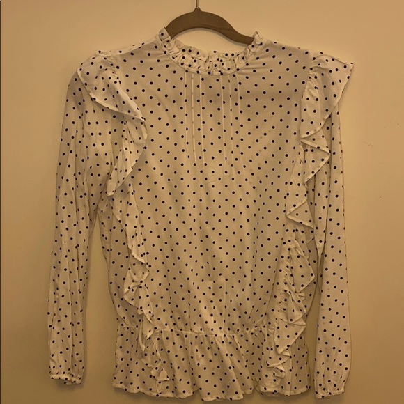 Amazon 🖤 The Drop by Paola Alberdi Polka Dot Top - Picture 1 of 2